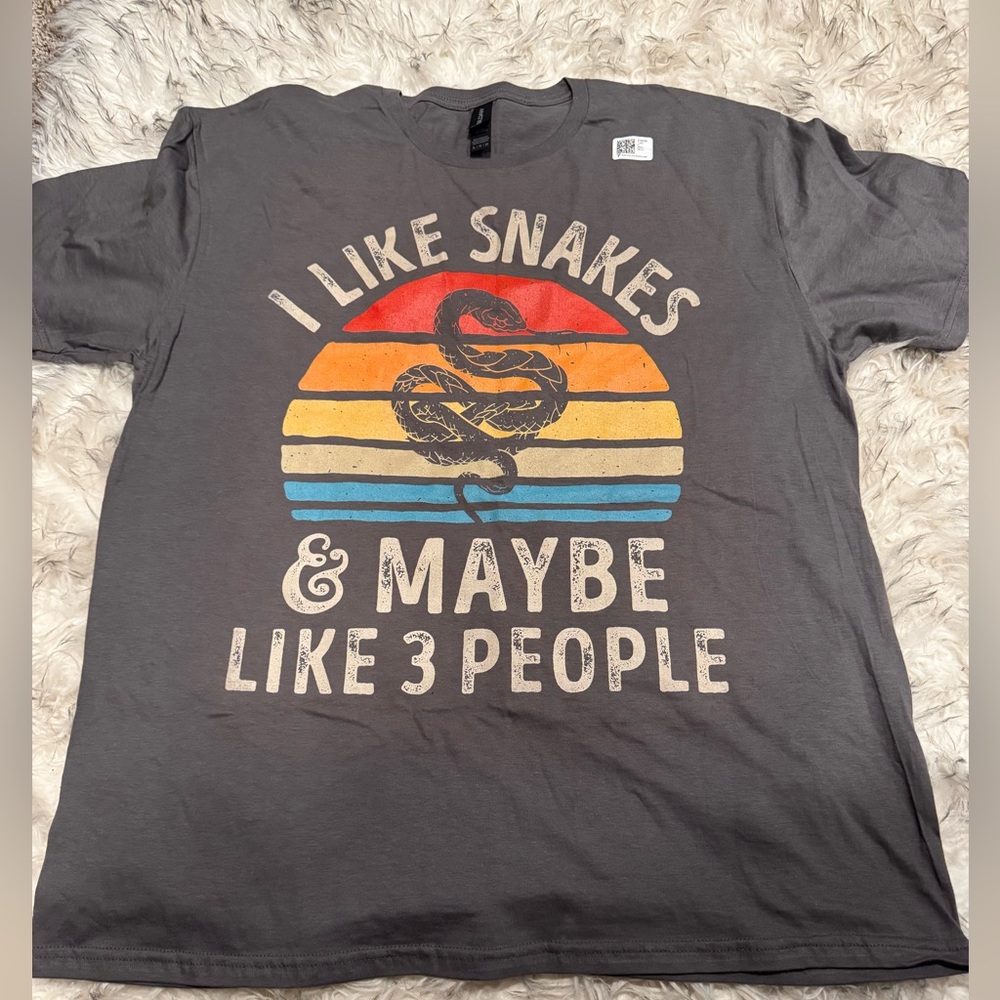 Gildan Gray Short Sleeve Snake Tee